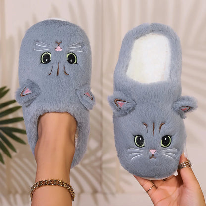 Cat Fuzzy Slippers