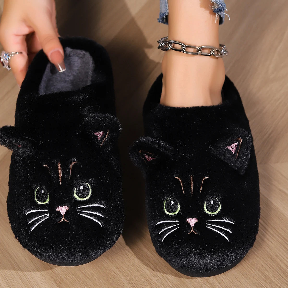 Cat Fuzzy Slippers
