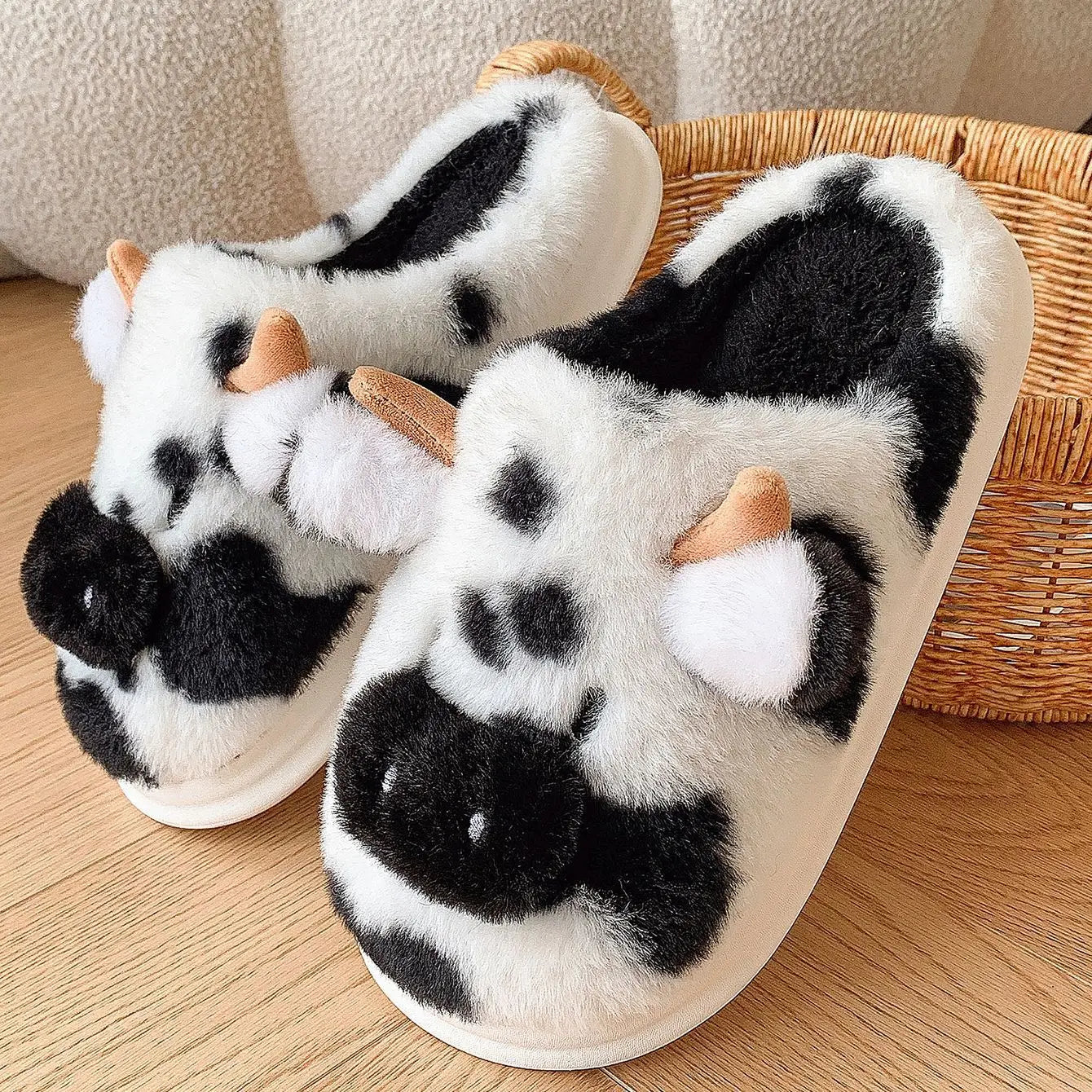 Cow Slippers