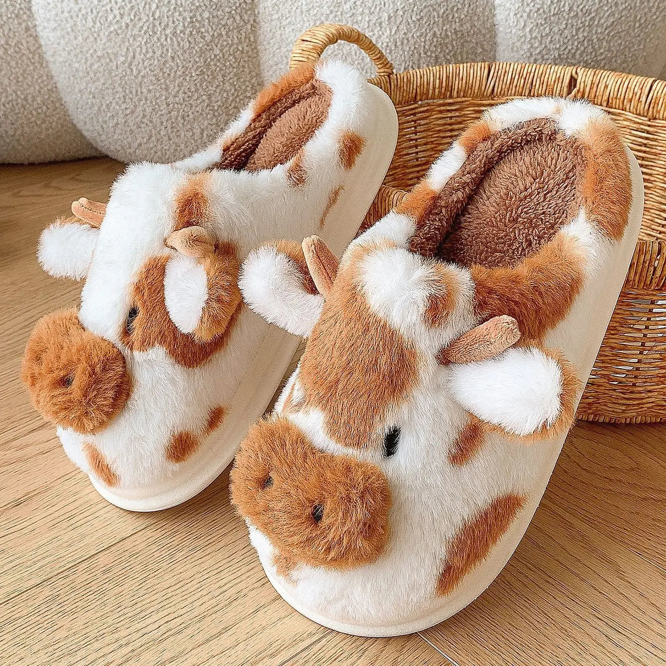 Cow Slippers