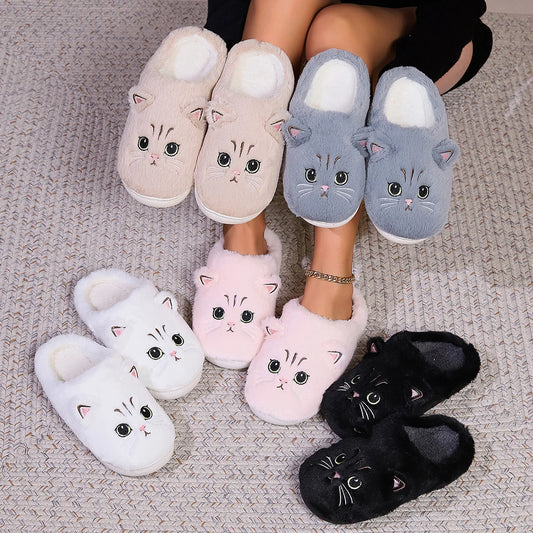 Cat Fuzzy Slippers